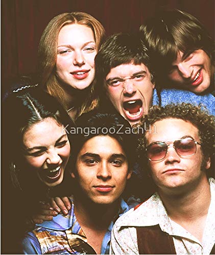 LA STICKERS That '70s Show Cast - Sticker Graphic - Auto, Wall, Laptop, Cell, Truck Sticker for Windows, Cars, Trucks