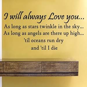 Amazon.com: I will always love you... as long as stars ...