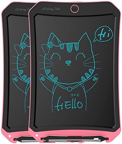 [2-Pack] LCD Writing Tablet, 8.5 Inch Handwriting Paper Electronic Drawing and Writing Pads Board Gifts for Kids and Adults at Home,School and Office (Pink)