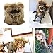 Pet Costume Cosplay Lion Mane Wig Cap Hat for Cat Halloween Xmas Clothes Fancy Dress with Ears Autumn Winter