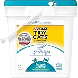 Purina Tidy Cats Lightweight Instant Action Clumping Litter for Multiple Cats- (1) 12 lb. Pail