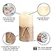 Yinuo Mirror Flameless Candles, Led Battery Operated Ivory Pillar Candles Real Wax Flickering Moving Wick Electric Candle Sets with Hemp Rope Remote Timers, 4 inch, 5 inch, 6 inch, Pack of 3
