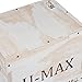 U-MAX Wood Plyo Box for Crossfit Jump Training and Conditioning Plyometric Box 16/14/12