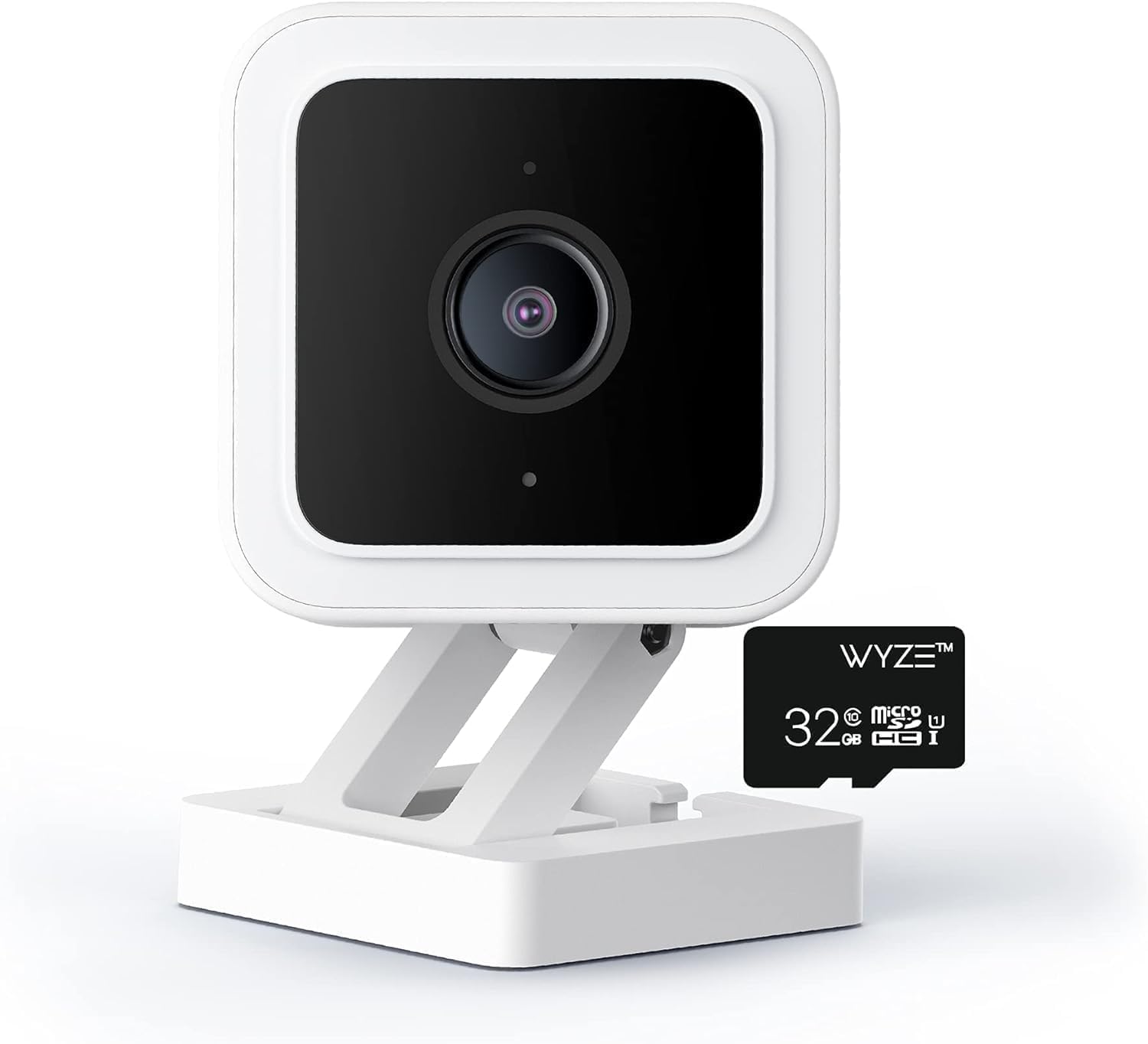 Photo 1 of Cam V3 Smart Home Security Camera, Indoor/Outdoor Use, 1080p Plug-in, Color Night Vision, Motion Detection, Two Way Audio, Compatible with Alexa, Google Assistant, 32GB Micro SD Card