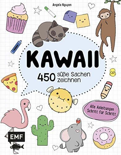 Kawaii 450 Susse Sachen Zeichnen Alle Anleitungen Schritt Fur Schritt Nguyen Angela Amazon Com Tr