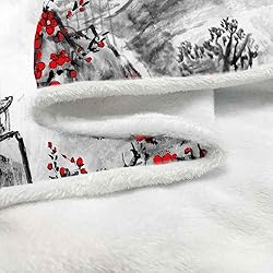 Japanese Blanket, Japanese Style Splash Ink