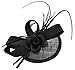 Fascinators Hat, Fascigirl Sinamay Feather Veil Flower Pillbox Hat Hair Clip Kentucky Derby Hat for Women Girls Party Wedding