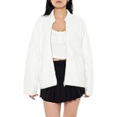 Forever 21 womens Quilted Zip-up Jacket