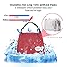Aosbos Lunch Bags for Women Casserole Dish Igloo Lunch Box Insulated Lunchbox Lunch Tote Bag Food Cooler Bag Adult Lunch Box Bento Box Bag Reusable Meal Prep Bag (Red Dots)