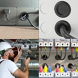 SmileTools 63Pcs Rubber Grommet Kit for Wire