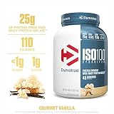 Dymatize ISO 100 Whey Protein Powder Isolate, Gourmet Vanilla, 3 lbs