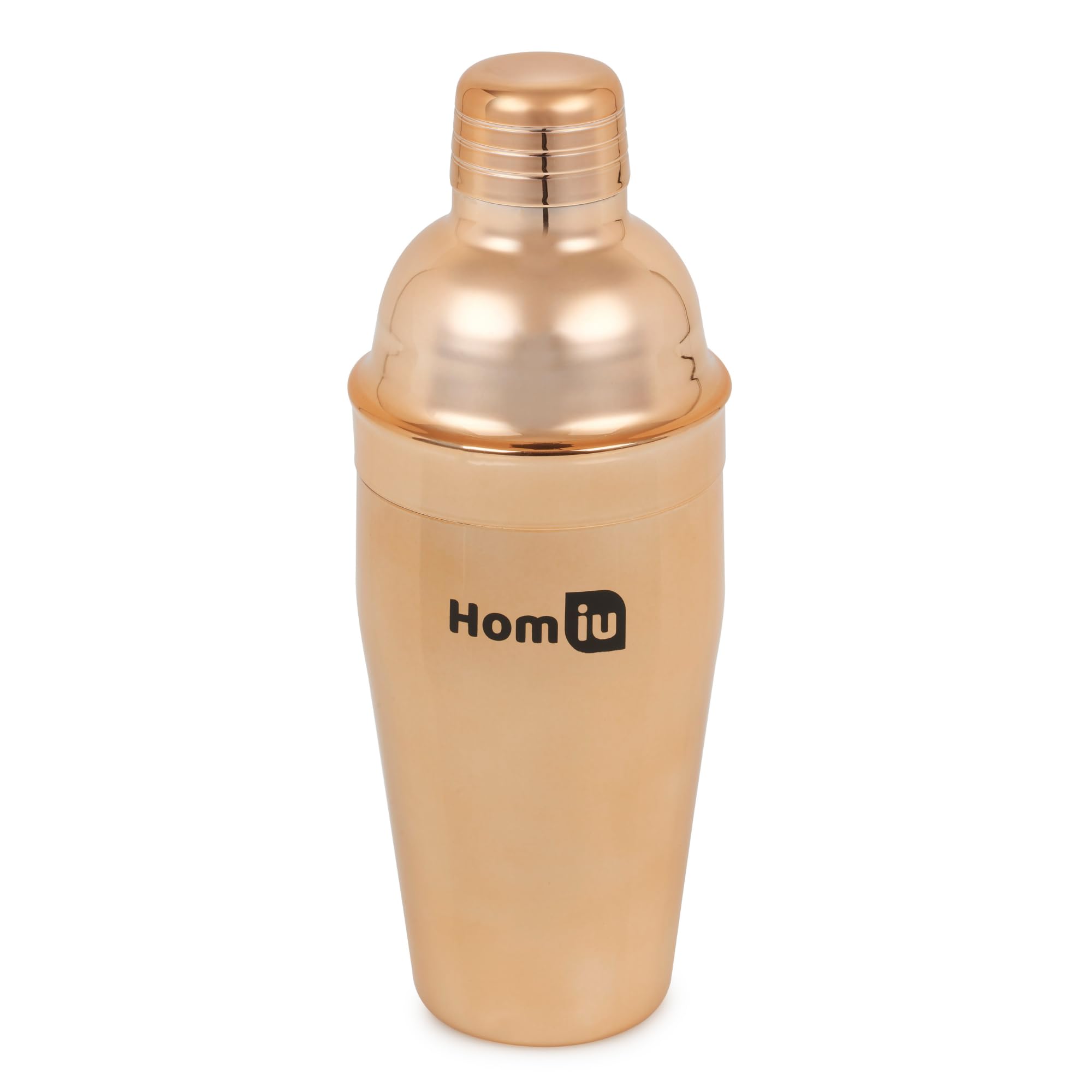 Homiu Copper Cocktail Shaker 550 Millilitres Capacity Stainless Steel hand wash only
