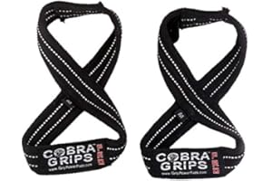 GRIP POWER PADS Deadlift Straps Figure 8 Loop Lifting Straps The #1 Choice for Power Lifters weightlifters workout Enthusiasts