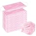 100 Pcs Disposable Earloop Face Masks Dental Surgical Hypoallergenic Breathability Comfort-Great for People with Allergies and The Flu (Pink) primary