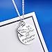 Blerameng Christmas Mother's Day Gift The Love Between a Grandmother and Granddaughter is Forever and I Love You Forever Thanksgiving Pendant Necklace