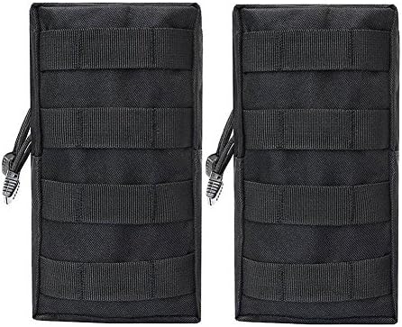 Fitackle 2 Pack Molle Pouches - Tactical Compact Water-resistant EDC Utility Gadget Gear Pouch