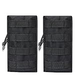2 Pack Molle Pouches - Tactical Compact Water-resistant EDC Utility Gadget Gear Pouch