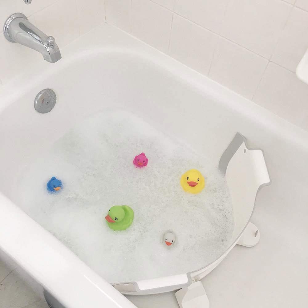 Babydam Reducteur De Baignoire Blanc Gris Amazon Fr Bebes Puericulture