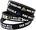 Ezekiel Gift Co. New Testament Bible Bracelets with Scripture Verses from the Four Gospels Silicone Rubber Wrist Bands Religious Christian Gifts