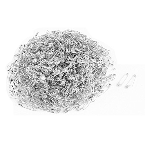 Dealglad Exquisite Small 19mm Metal Sewing Clothing Accessories Trimming Fastening Safety Pins (Silver, 1000Pcs)