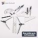 Color Technik- 20 Pc Compass/Math Set with Swing Arm Protractor (6