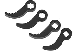 AS Axis Spindleon 4Pcs 1/2 Inch Pry Bar Wrench Adaptors for Mechanical Repair Car Maintenance Pipe Fitting 74x26mm