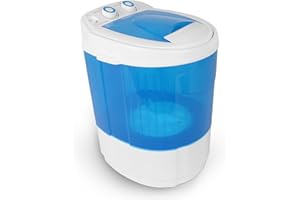 Muhub Mini Washer and Spinner, 7.7lbs Mini Washing Machine, Compact Washer Machine with Timer Control, Spinning Basket, Ideal for Dorms and Apartments (Blue)