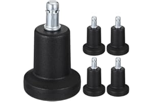 ifundom 5PC Office Chair Bell Glides Replacement Fixed Stationary Castors Heavy Duty Desk Chair Base Stopper Feet Replacement