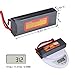 Floureon 2 Packs 7.4V 6200mAh 30C 2S Li-polymer Lipo Battery with Deans T Connector for RC Hobby, Airplane, Helicopter, Boat (5.47 x 1.85 x 1.02 Inch)