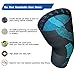 JforU Athletics Knee Brace Compression Sleeve Support - 1 Pair for Running, Jogging, Basketball, Sports, Joint Pain Relief, Arthritis and Injury Recovery Blue,Medium One Pair