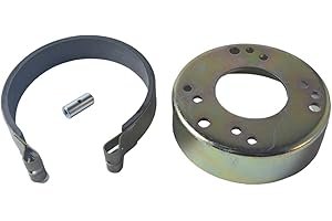 VCUJSUC 4.5 Inch Brake Drum & Band KIT Four Wheeler Quad ATV UTV Motorcycle Kart Go Kart Go Cart Mini Bike
