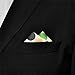 Shlax & Wing Mens Pocket Square Dots Green Black White Handkerchieves Silk Hanky