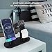 OLEBR Charging Stand Charging Docks Suitable for iWatch Series 4/3/2/1/ AirPods/iPhone Xs/iPhone Xs Max/iPhone XR/X/8/8Plus/7/7 Plus /6S /6S Plus/iPad-Black