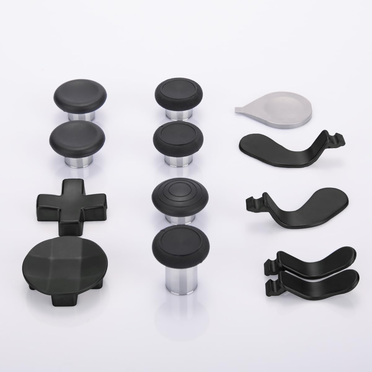 13 in 1 Metal Thumbsticks for Xbox One Elite Series 2, Elite Series 2 Controller Accessory Parts, Gaming Accessory Replacement, Metal Mod 6 Swap Joysticks, 4 Paddles, 2 D-Pads, 1 Tool