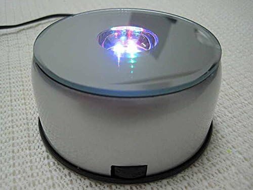 Revolving Display Base 4 LED Cycling Color Lights With Mirrored Top (6)
