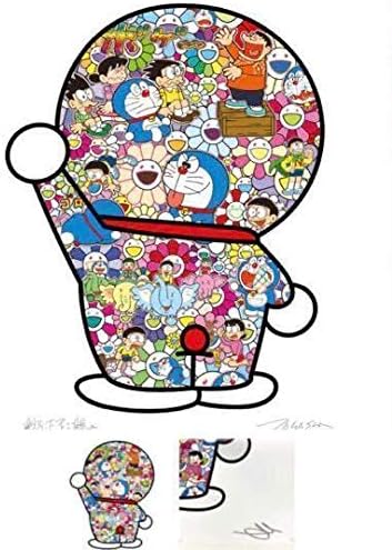 Amazon 村上隆 ドラえもん ポスター ドラえもんの日常 ドラえもん展 藤子f不二雄 Takashi Murakami Kaikaikiki カイカイキキ おもちゃ ホビー