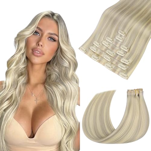 HOTBANANA Seamless Human Hair Clip Extensions