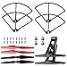 Holy Stone HS400 RC Drone Quadcopter Spare Parts Crash Pack (1 Blade Set + 1 Propeller Guard Set + 1 Landing Gear Set+ Screws)