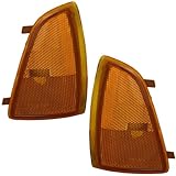 1994-1997 Chevy S10 Pickup Truck & 1995-1997 Chevrolet Blazer Corner Park Lamp Turn Signal Marker Light Pair Set Right Passenger AND Left Driver Side (1994 94 1995 95 1996 96 1997 97)