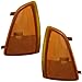 1994-1997 Chevy S10 Pickup Truck & 1995-1997 Chevrolet Blazer Corner Park Lamp Turn Signal Marker Light Pair Set Right Passenger AND Left Driver Side (1994 94 1995 95 1996 96 1997 97)
