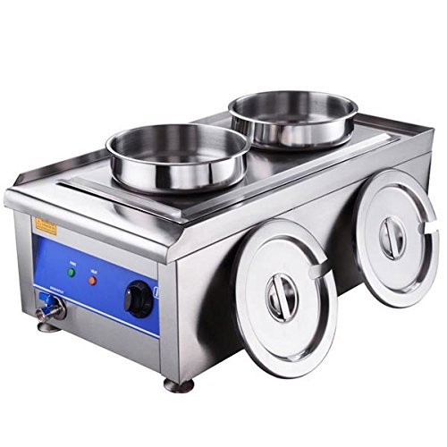 CHIMAERA Commercial Dual Countertop Food Warmer - Soup Station - Steamer - Thumbnail 4