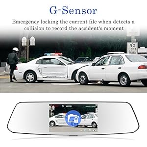 【2022 Nuova Versione】 CHORTAU Telecamera per Auto da 4,8 pollici Touchscreen Full HD 1080P Grandangolare, Telecamera… - immagine 6