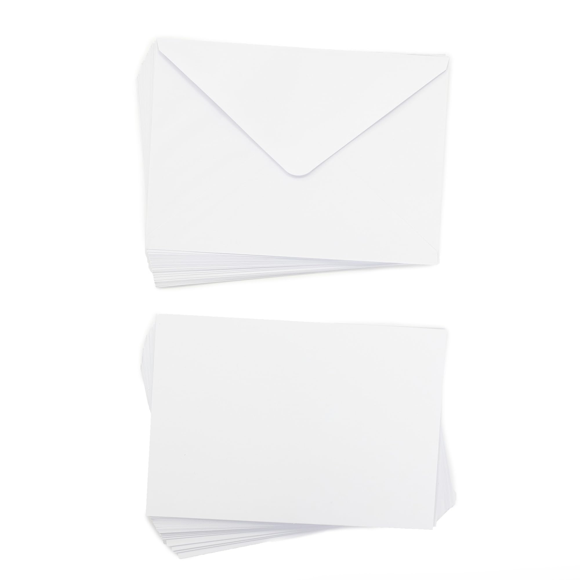 Crafter's Companion - A5 White Card & Envelopes - Pack of 50 - Includes 25 White Card Blanks & 25 Matching Envelopes - Great for a Variety of Occasions