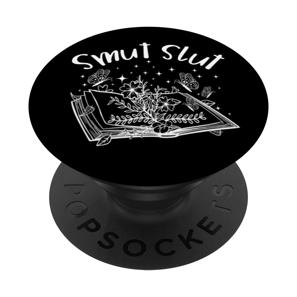 Spicy Book Lover Smut Slut Romance Funny Reading Librarian PopSockets Swappable PopGrip