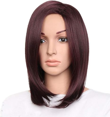 Amazon Co Jp タフネス ウィッグレディースショートヘアウェーブヘッドメスショートウィッグパーシャルスプリットヘッドギア自然にリアルなかつら 可愛い ホーム キッチン