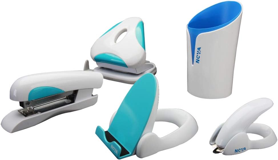 NOVA Glacier Effortless Staple Remover Tool, Staple Puller, Ergonomic Mechanism, Magnetic Function, for Office School and Home, Convenient and Functional : Office Products