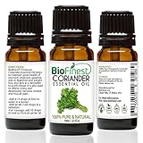 BioFinest Coriander Oil - 100% Pure Coriander Essential Oil - Premium Organic - Therapeutic Grade - Best For Aromatherapy - Food Enhancer - Promote Lower Blood Pressure - FREE E-Book (10ml)