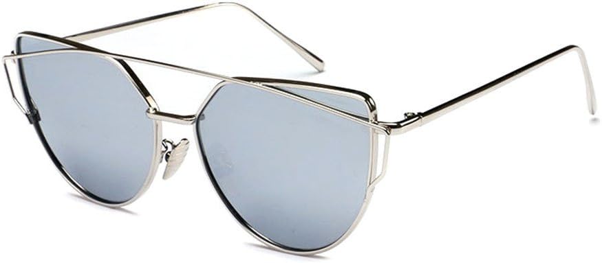 GAMT Fashion Cat Eye Women Men Brand Design Sun Glasses Retro Sunglasses Lens Silver Frame Silver