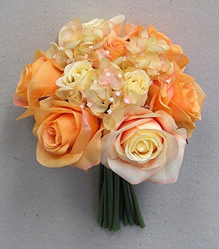Amazon Com Jenlyfavors Rose Hydrangea Silk Flower Wedding
