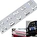 1Set 3D Head Cover Hood Front Letters Emblem Sports Line Badge Letter Emblem for Range Rover for Land Rover car Stickers Decal Logo（Matte Silver